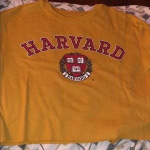 Harvard apparel cropped long sleeve